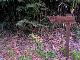 山本の「殿の下井戸」案内標識