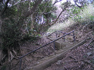 全山階段の道