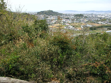 浅間神社の正面には館山城山