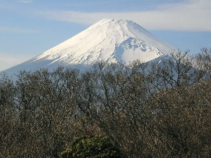 富士山をズームアップ
