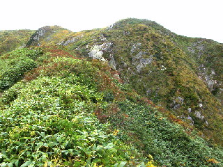 右（北）側の岩稜