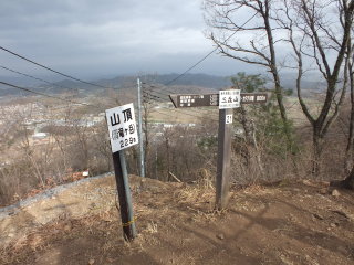 青竜ヶ岳の標識