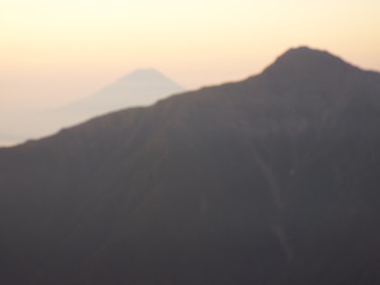 冨士山と北岳