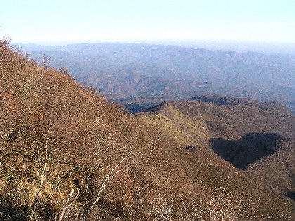 東に見える栃木の山
