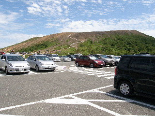浄土平の駐車場