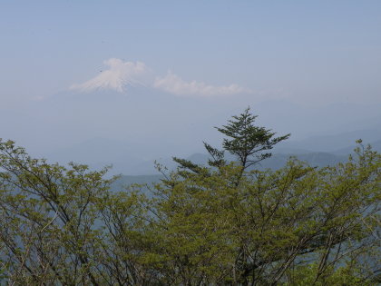 南西に三ツ峠と富士山