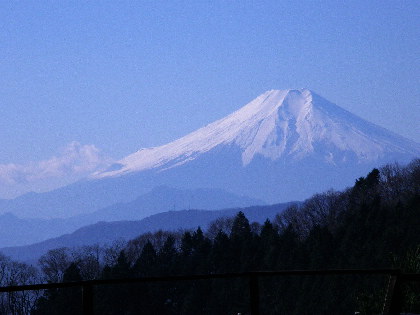 南南西に富士山