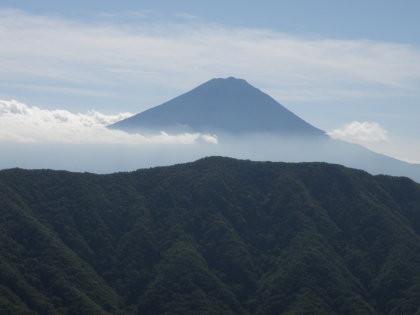 アップで富士山
