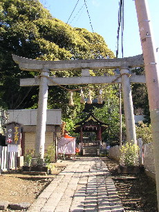 筑波山神社境内の鳥居